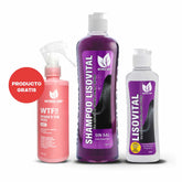 Set De Shampoo Y Leave-In Con Keratina + WTF Anti Frizz Gratis