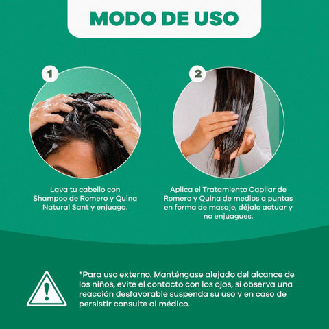 Tratamiento Rinse Romero y Quina x 500ml