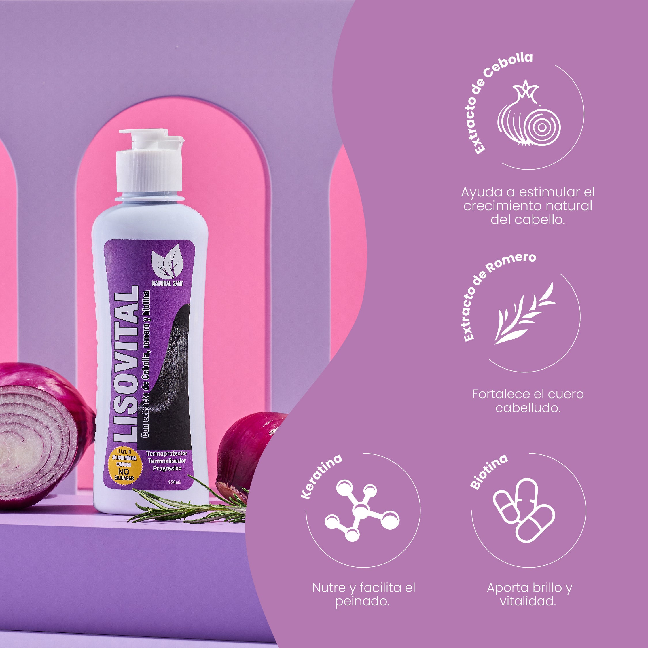 Tratamiento LisoVital x 250ml – Natural Sant cosméticos