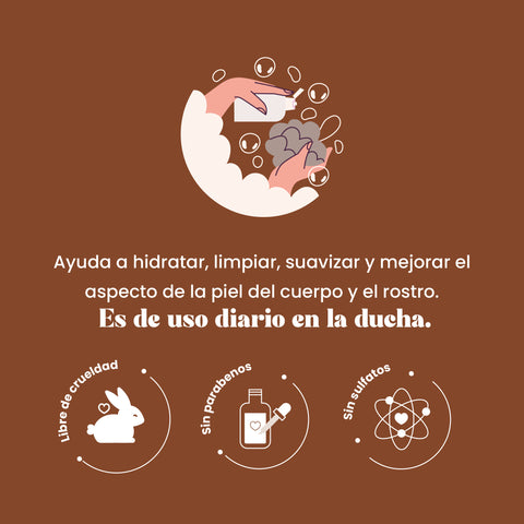 Jabón Cremoso Exfoliante Café x 500 ml