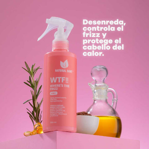 Set De Shampoo Y Leave-In Con Keratina + WTF Anti Frizz Gratis