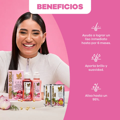 Duo Caja - Keratina de Cebolla, Romero y Biotina