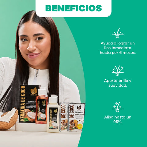 Duo Caja Keratina de Coco x 120ml