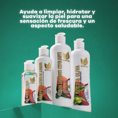 Combo Facial Coco Nutrición | Jabón + Crema + Nutripiel + Aceite de 120 ml GRATIS