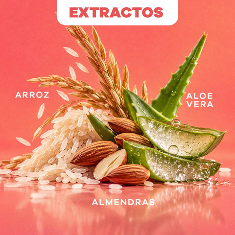 Combo Facial Arroz Control Brillo | Agua Facial + Crema + Nutripiel + Aceite Almendras 120 ml GRATIS