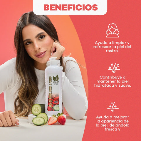 Combo Facial Rosas Balance | Jabón + Agua + Nutripiel + Aceite de 120 ml GRATIS