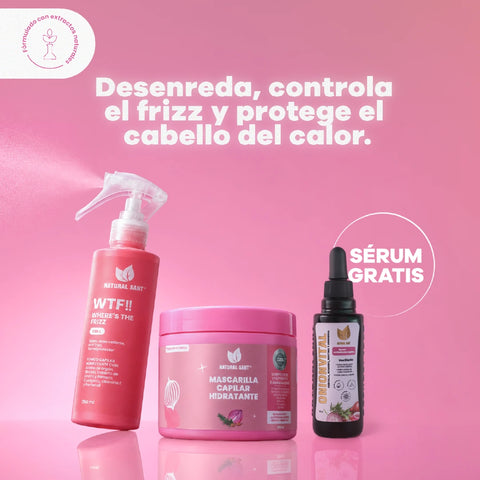 Mascarilla Hidratante + Spray Antifrizz Termoprotector + Onionvital GRATIS