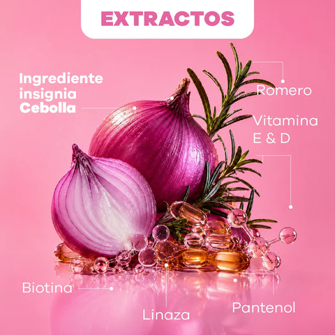 Mascarilla Hidratante + Spray Antifrizz Termoprotector + Onionvital GRATIS