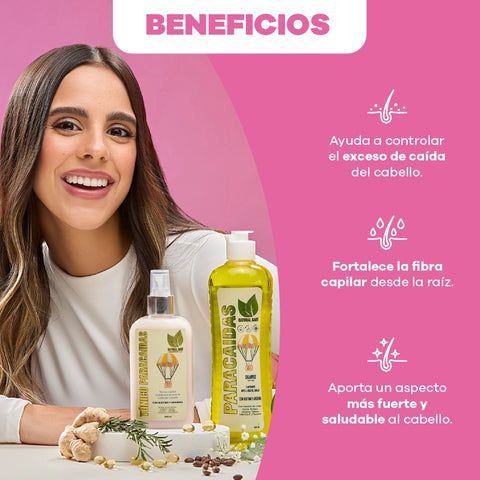 Combo Anticaída y Fortalecimiento Capilar (Set Paracaídas + Tratamiento + Onionvital)