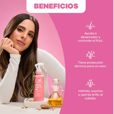 Set De Shampoo Y Leave-In Con Keratina + WTF Anti Frizz Gratis