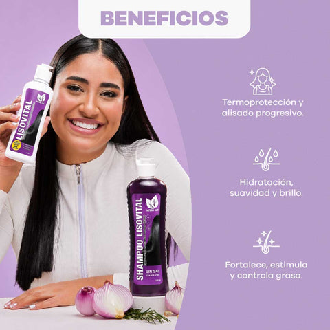 Set De Shampoo Y Leave-In Con Keratina + WTF Anti Frizz Gratis