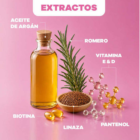 Set Shampoo y Tratamiento de Cebolla, romero y biotina + WTF Anti Frizz Gratis