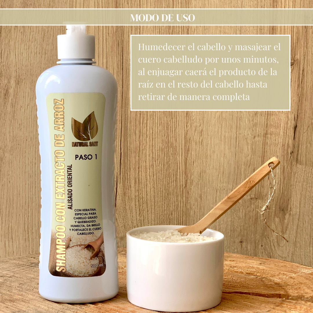 Arroz Alisados Naturales Para El Pelo Pelo Alisado Con Agua De