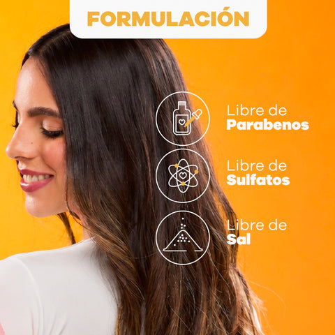 Shampoo con Extracto de Arroz, alisado Oriental x 500ml