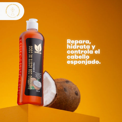 Shampoo con Keratina y Aceite de Coco x 500ml
