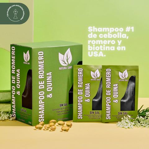 Shampoo de Romero y Quina Caja x 30 sobres