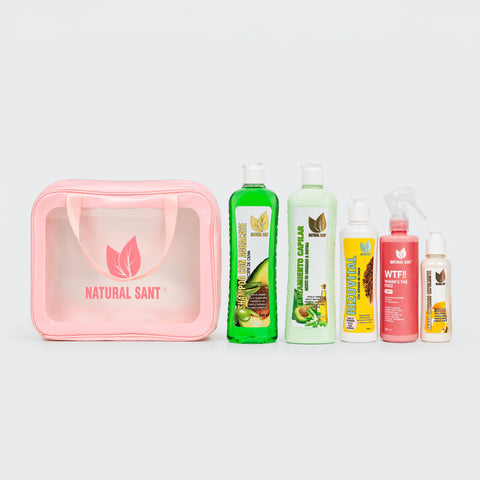 Rutina para cabellos Rizados: Nutrición y Forma + COSMETIQUERA GRATIS