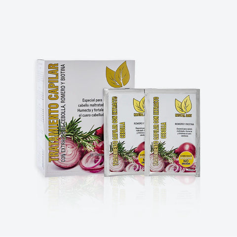 Tratamiento de Cebolla Romero y Biotina Caja x 30 sobres