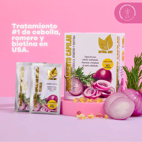 Tratamiento de Cebolla Romero y Biotina Caja x 30 sobres