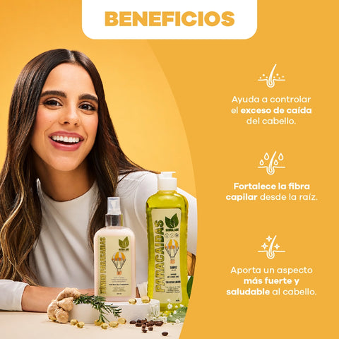 Tónico capilar Paracaídas con extractos x 250ml