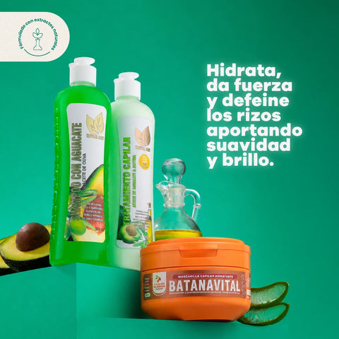 Set Hidratación Total: Aguacate + Mascarilla Batanavital