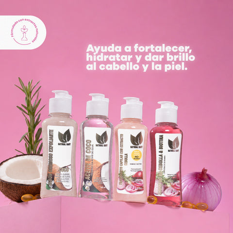Kit Viajero Set Cebolla, Romero y Biotina
