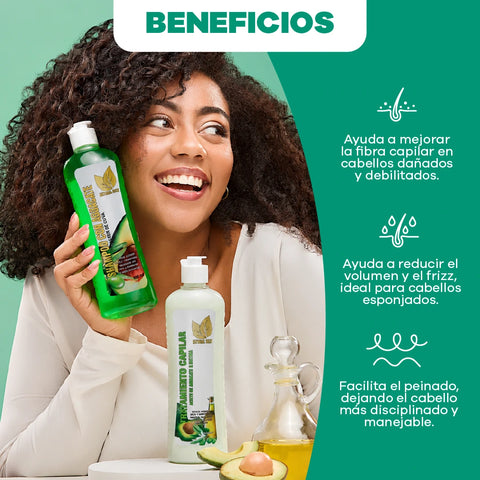 Combo Nutrición & Hidratación: Set de Aguacate + Mascarilla Capilar Hidratante