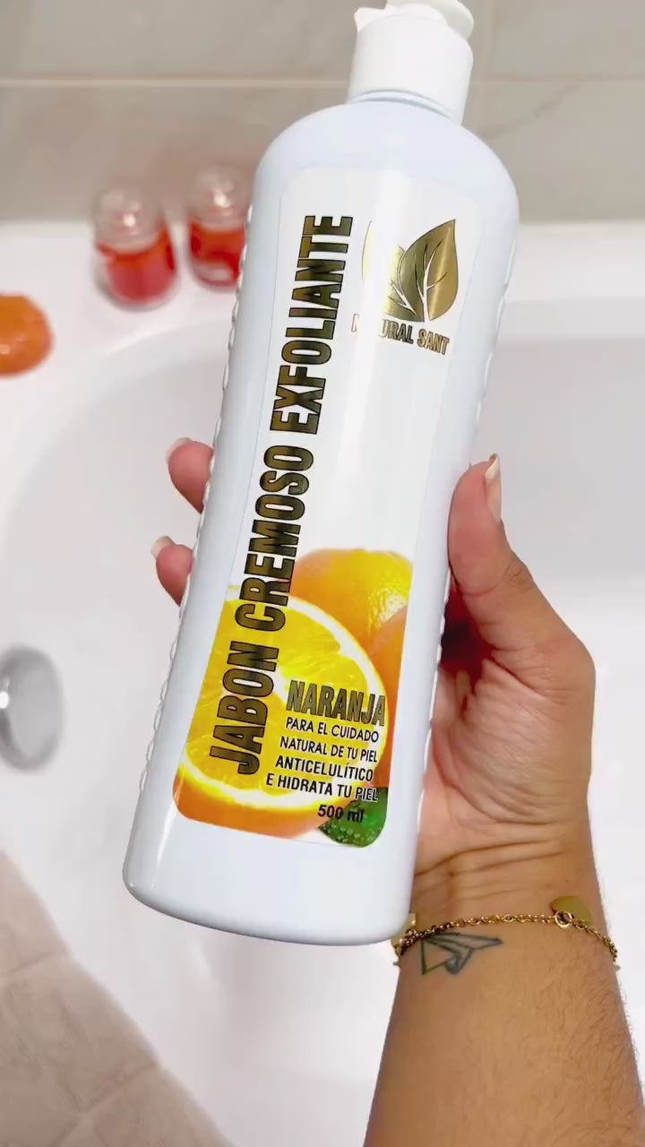 Jabón Cremoso Exfoliante Naranja x 500 ml