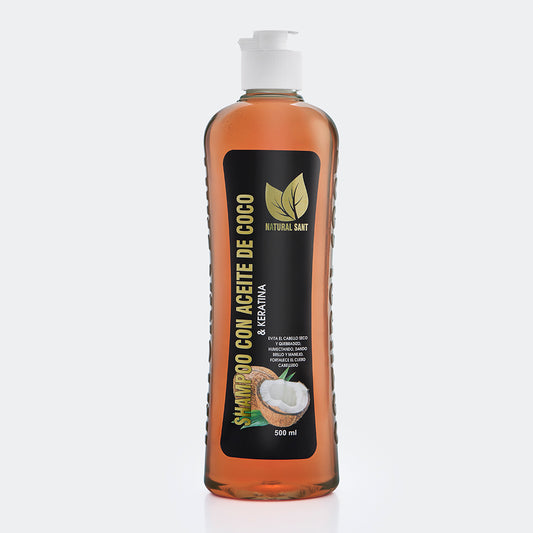 Shampoo con Keratina y Aceite de Coco x 500ml